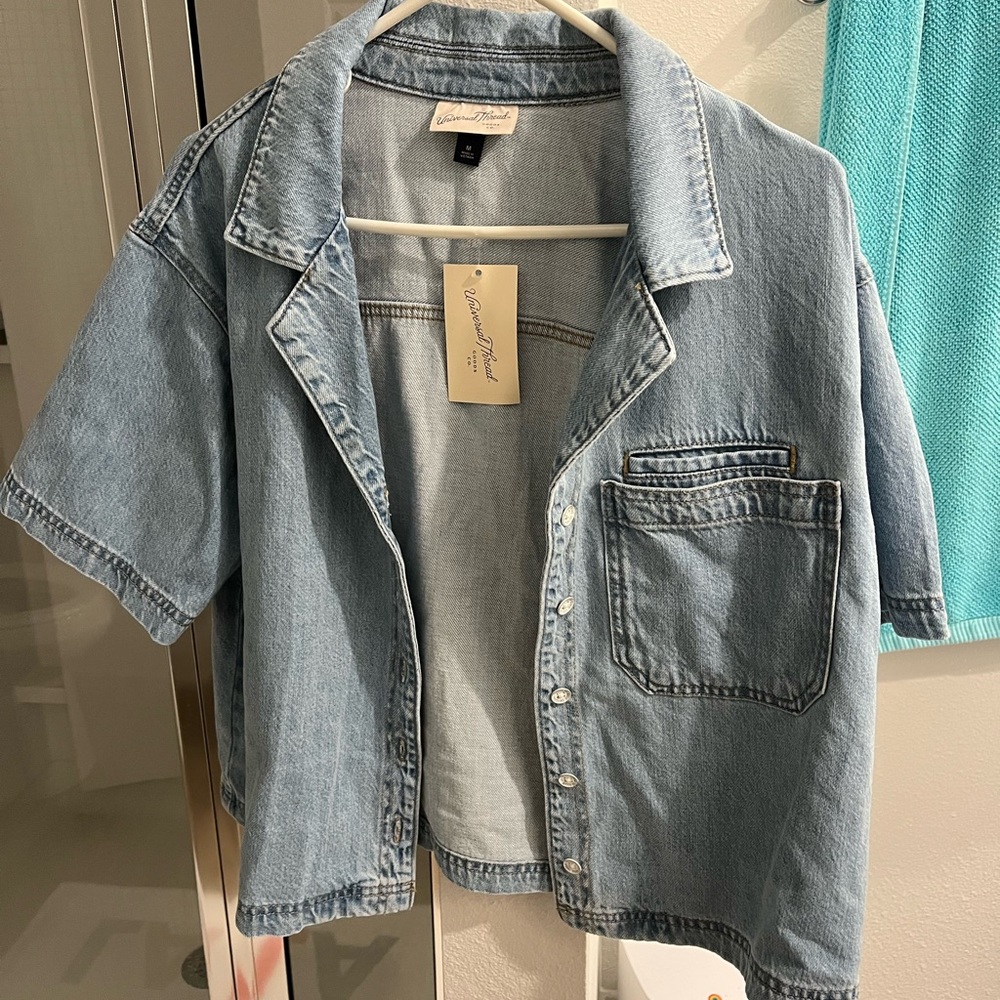 Target-Universal Thread Short Sleeve Denim Shirt